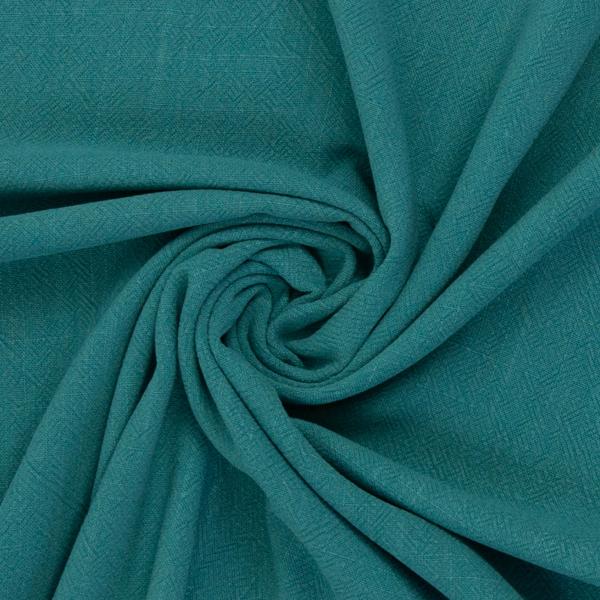 Viskose Leinen Petrol by Swafing